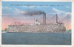 Boat Loaded With Cotton Bales - As It Used To Be - Memphis - FRANCO DE PORT - Memphis