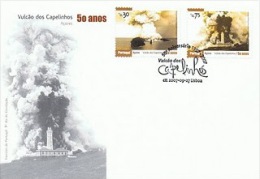 Portugal Açores Eruption Volcan Capelinhos Phare FDC 2007 Azores Vulcano Eruption Lighthouse FDC - Volcanos