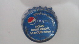 Vietnam Viet Nam Used Pepsi Beverage Bottle Crown Cap / Kronkorken / Capsule : UONG SANG KHOAI, VUI CUC DINH - Soda