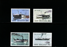 NEW ZEALAND - 1984  VINTAGE FERRIES SET MINT NH - Unused Stamps
