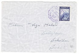 Türkei Brief Von Beyoglu Nach Salsidan Schweden - Covers & Documents