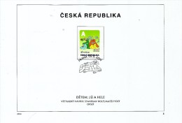 Czech Republic - 2014 - Czech Cartoon Heroes - Ju And Hele - FDS (first Day Sheet) - Brieven En Documenten
