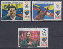 2014.58 CUBA MNH 2014. 1 ANIV DE LA MUERTE DE HUGO CHAVEZ FRIAS. VENEZUELA. - Neufs