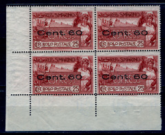 1923 - SAINT-MARIN - SAN MARINO - Catg. Sass. Ex 3 - NH - (SM2017.44..) Varieta Punto F.to BIONDI - Errors, Freaks & Oddities (EFO)