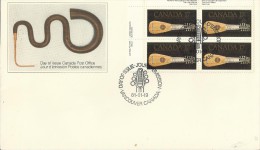 CANADA 1981 - FDC:ANCIENT MUSICAL INSTRUMENTS -IN OCCASION OF THE LOOK OF MUSICA EXHIBITION VANCOUVER-EARLY MANDORA  W 1 - 1981-1990