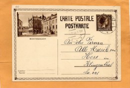 Luxembourg 1934 Card Mailed - Entiers Postaux