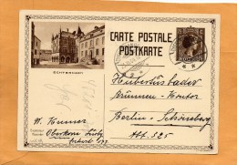 Luxembourg 1934 Card Mailed - Ganzsachen