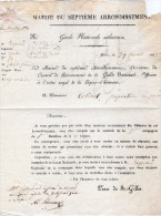 VP1265 - MILITARIA -  Ordre D´ Affectation Mr COLINET Garde Nationale Sédentaire De PARIS 1823 - Documenten