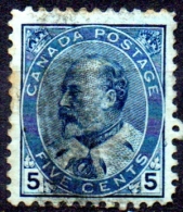 CANADA 1903 King Edward VII - 5c. - Blue  FU - Gebruikt