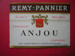 ETIQUETTE     ANJOU  APPELATION ANJOU CONTROLEE  REMY PANNNIER NEGOCIANT  MAINE ET LOIRE - Rosé (Schillerwein)