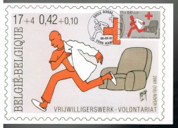 K110 Carte Maximum 3022 - Volontariat / Bénévolat / Croix-Rouge / Rode Kruis / Vrijwilligerswerk - 2001-2010