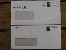 2 Cover Sent From GB UK Royal Mail Atm Postage Paid - Briefe U. Dokumente