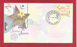 Australien 1996 , FDC Festive Frama - Brisbane QLD - First Day Of Issue 6 June 1996 - 2 Scan - - Machine Labels [ATM]