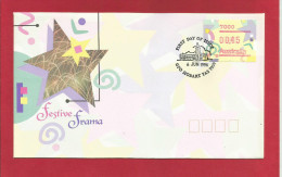 Australien 1996 , FDC Festive Frama - Hobart TAS - First Day Of Issue 6 June 1996 - 2 Scan - - Machine Labels [ATM]