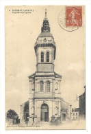 Cp, 44, Savenay, Façade De L'Eglise, Voyagée 1918 - Savenay