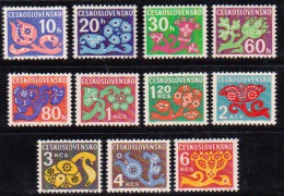 Tchécoslovaquie 1972 N°Y.T. : TT 103 à 113 ** - Postage Due