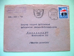 Poland 1960 Cover To England - Post Horn Cancel - Children At School - Briefe U. Dokumente