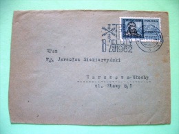 Poland 1962 Cover Sent Locally - Snow Flake Cancel - Miesko - Cartas & Documentos