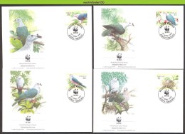 Nad183fb WWF FAUNA VOGELS DUIF DUIVEN BIRDS DOVE PACIFIC IMPERIAL PIGEON VÖGEL AVES OISEAUX TOKELAU 1995 FDC's - FDC