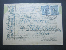 1947 , OBERFALWAY über ESLOME , Landpoststempel Auf Brief - Cartas & Documentos