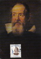 441- GALILEO GALILEI, ASTROLOGY, MAXICARD, CARTES MAXIMUM, CM, 1964 STAMP, 1984, ROMANIA - Astrologie