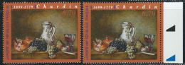 Variété : N° 3105 Chardin Fond Jaunâtre Au Lieu De Vert  + Normal ** - Unused Stamps