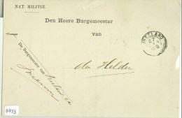 HANDGESCHREVEN BRIEF * Uit 1888 Van De BURGEMEESTER Te NIGTEVECHT Aan De BURGEMEESTER Te DEN HELDER (8859) - Cartas & Documentos