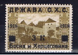 YU+ Jugoslawien 1918 Mi 14-16 Aufdruckmarken - Ungebraucht