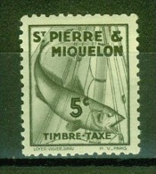 Morue - SAINT PIERRE ET MIQUELON - Poisson - N° 32 ** - 1938 - Timbres-taxe