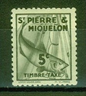 Morue - SAINT PIERRE ET MIQUELON - Poisson - N° 32 ** - 1938 - Impuestos