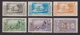 Tahitienne, Pecheur Au Harpon - OCEANIE - Mer - N° 21-84-86-87-98-99 * - 1913 - Unused Stamps