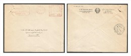 EGYPT SHELL LIMITED CAIRO 1954 LOCAL COVER WITH SLOGAN & MACHINE CANCELLATION -METER FRANKING 10 MILLS - Brieven En Documenten