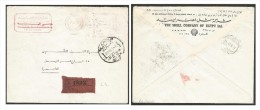EGYPT SHELL LIMITED COMPANY CAIRO 1961 REGISTER LOCAL COVER WITH SLOGAN & MACHINE CANCELLATION -METER FRANKING 35 MILLS - Storia Postale