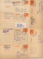 DDR P86II 6 Postkarten PLZ 8600 - 9040 - 9300 - 9305 - 9360 1990 Kat. 24,00 € - Postcards - Used