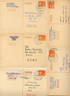 DDR P86II 5 Postkarten Sosa Zwönitz Werdau Plauen 1988-90 Kat.20,00 € - Cartoline - Usati