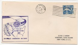 US - 3 - 1959 COMM CACHETED COVER FIRST JET AIR MAIL SERVICE LOS ANGELES-WASHINGTON-BALTIMORE - 2c. 1941-1960 Lettres