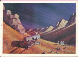 Space / Art - In A Martian Crater - A. Leonov / Sokolov, 1973., SSSR - Not Used ! - Espace