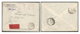 EGYPT AGRICULTURE ASSOCIATION 1953 REGISTER CAIRO LOCAL COVER MACHINE CANCELLATION -METER FRANKING - Storia Postale