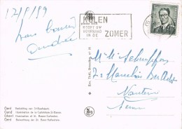 10224. Postal GENT (Belgie) Belgica 1959. Ilumination  Catedral  St. Bavon - Covers & Documents