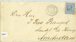 BRIEFOMSLAG * Uit 1881 Van HAARLEM Naar AMSTERDAM * NVPH NR. 19 Puntstempel 46 (8865) - Brieven En Documenten