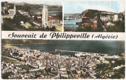 DZ - Souvenir De Philippeville - Multivues : Vue Générale, Gare, Port) - Cim Coll. Crescent-Mattarèse 2003 - [Skikda] - Skikda (Philippeville)