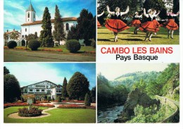 Cambo Les Bains - L' Eglise, Arnaga Demeure D'Edmond Rostand, Le Pas De Roland - Lavielle 1647 - Circulé 1985 - Cambo-les-Bains