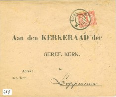 BRIEFOMSLAG * Uit 1906 Van GOUDA Aan KERKERAAD GEREFORMEERDE KERK Te LOPPERSUM * NVPH NR. 51 (8875) - Brieven En Documenten