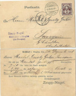 Karte  Kehlhof B.Bürglen - Kreuzlingen Station - Savognin          1898 - Cartas & Documentos