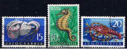 YU+ Jugoslawien 1956 Mi 795-97 Adriatiere - Used Stamps