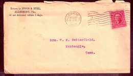 080288 Sc 301 - WASHINGTON - ALLEGAHENY, PA. // 1903-  BOGGS & BUHL - DRY GOODS [COVER DAMAGE] - Storia Postale