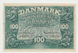 Denmark 100 Kroner 1944 VF++ Pick 39a  39 A - Danemark