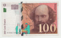 France 100 Francs 1998 VF+ CRISP Banknote Pick 158 - 100 F 1997-1998 ''Cézanne''