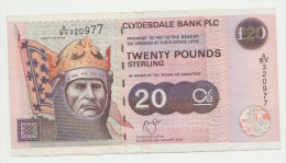 Scotland The Clydesdale Bank 20 Pounds 2003 P 228d  228 D - 20 Pounds