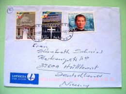 Poland 2000 Cover To Germany - Don Bosco - Cross - Pope John Paul II - Covers & Documents